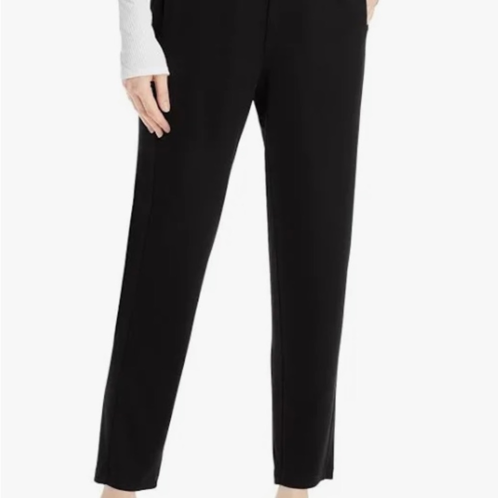 Eileen‎ Fisher stretch crepe cropped pants chocolate brown large